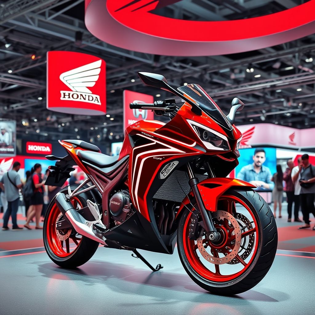 การโปรโมท CBR650R ในบูธ Honda 2026